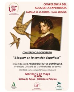 CONFERENCIA-CONCIERTO AULA DE LA EXPERIENCIA “Bécquer en la canción española”, @ Salón de Actos - Biblioteca